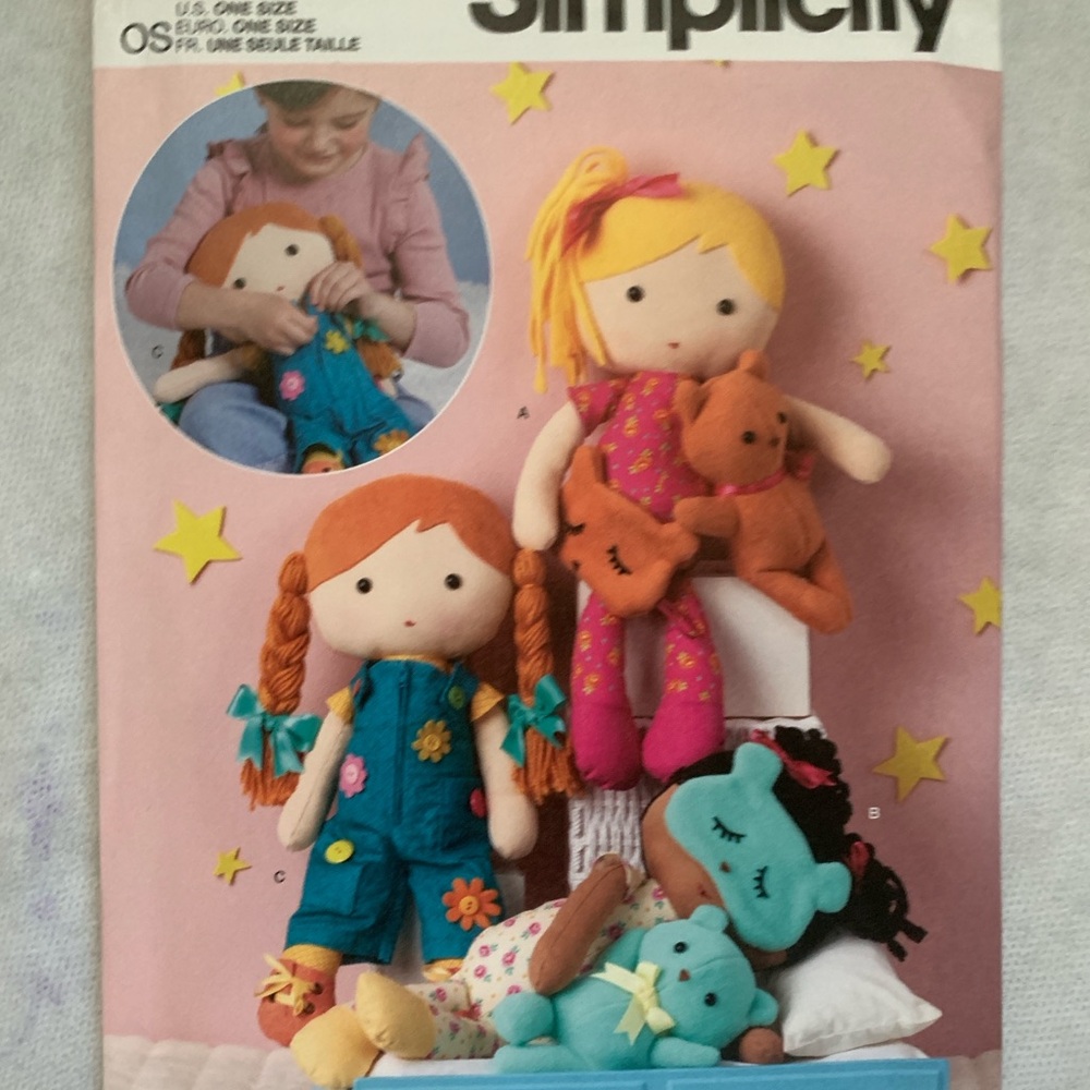 Simplicity Sewing Pattern S3053 Dolls with Clothes by Elaine Heig Designs